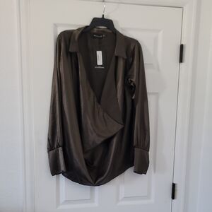 PrettyLittleThing Olive Long Sleeve Top